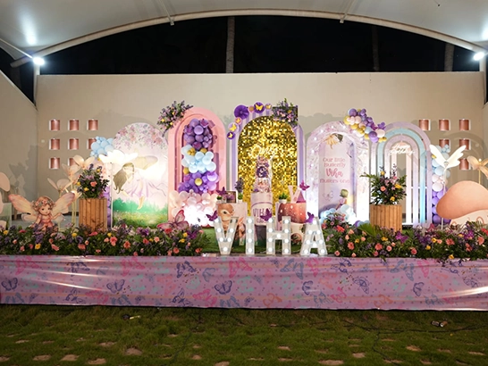 Budget-friendly birthday party venue in Vadavalli with modern amenities and spacious setup.