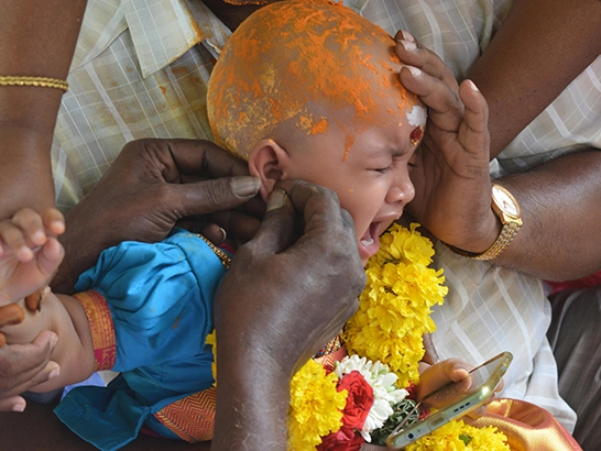  Spacious ear piercing event hall in RS Puram perfect for traditional rituals and family events.