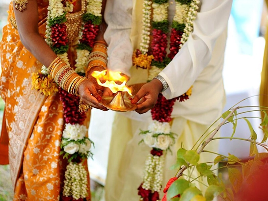 Spacious wedding reception hall in RS Puram with modern facilities for memorable events.