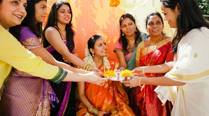 Beautifully decorated venue with vibrant colors, perfect for a joyful and memorable baby shower